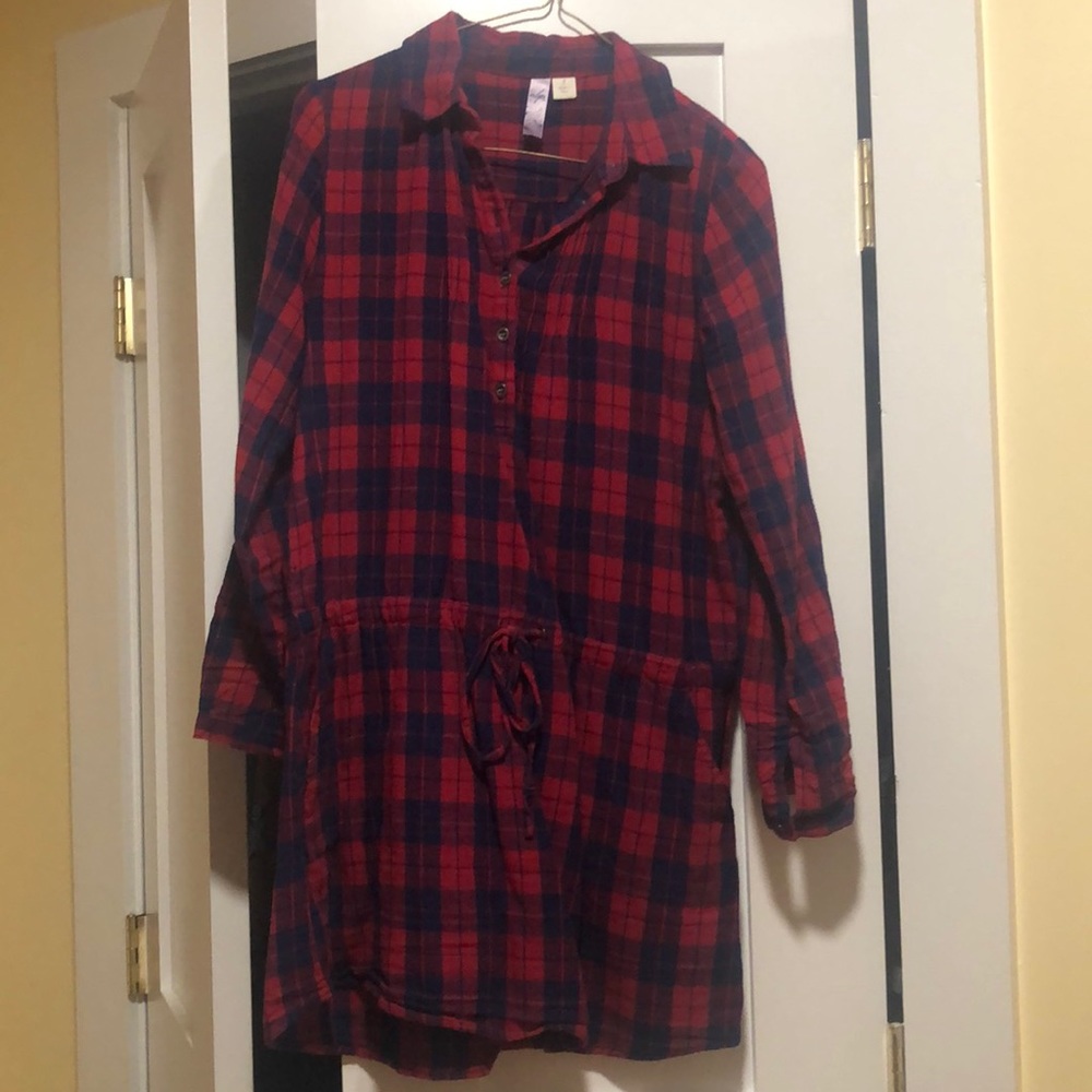 Alya Flannel Dress